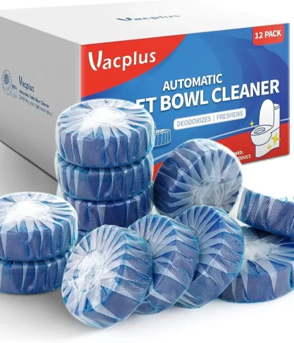 Vacplus Automatic Toilet Bowl Cleaner Tablets, Bathroom Toilet Tank Cleaner (100 PACK), VA-T165